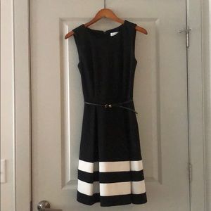 Calvin Klein Belted Dress